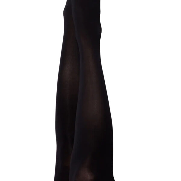 Danielle - Black Opaque Thigh High - Size C - Black